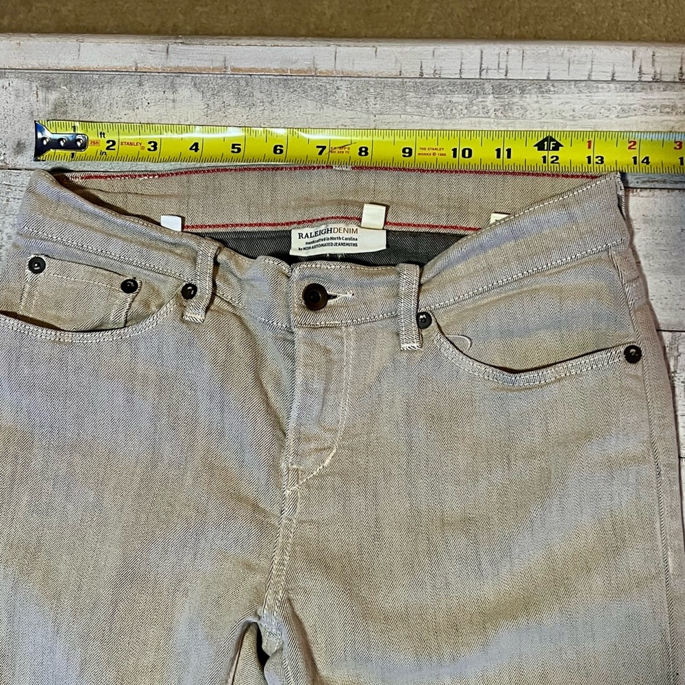 Raleigh Denim Skinny Jeans in Tan - Picture 8 of 9